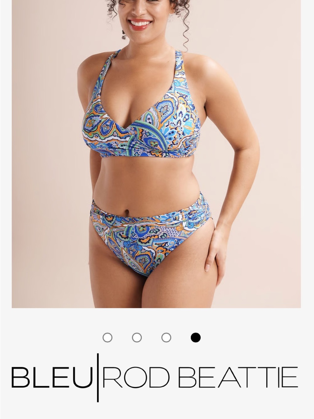 Bleu Rod Beattie Blue Paisley  Two-Piece Bikini